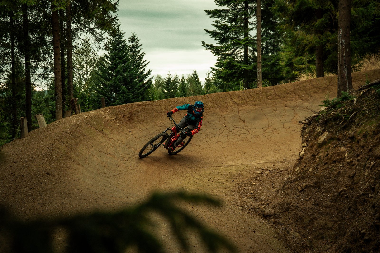 Rider at bike park